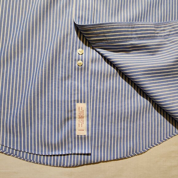 Brooks Brothers Men's 346 Longs Sleeve Stripe Dress Shirt 15 1/2-4/5 - Picture 7 of 9